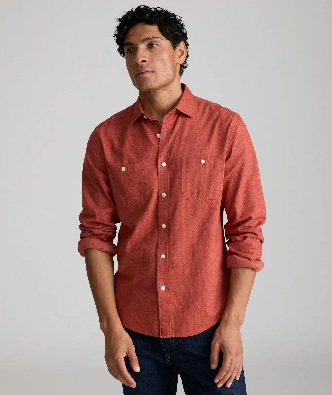 Men's Organic Cotton Casual Shirts with a Soft Handfeel for Everyday ComfortFlannel Hemsworth Shirt