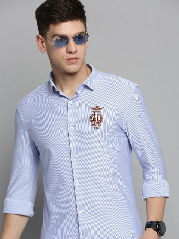 Plus Size Men's Plaid Flannel Casual Shirts in Earth Tones for a Cozy Fall OutfitMen Blue Solid Casual Shirt Plus Size Men's Plaid Flannel Casual Shirts in Earth Tones for a Cozy Fall OutfitMen Blue Solid Casual Shirt