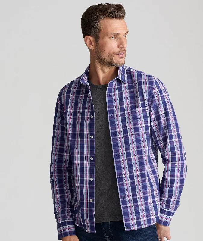 Men's Slim - Fit Printed Floral Casual Shirts in Pastel Colors for a Spring - Inspired VibeHeritage Plaid Medoc Shirt Men's Slim - Fit Printed Floral Casual Shirts in Pastel Colors for a Spring - Inspired VibeHeritage Plaid Medoc Shirt