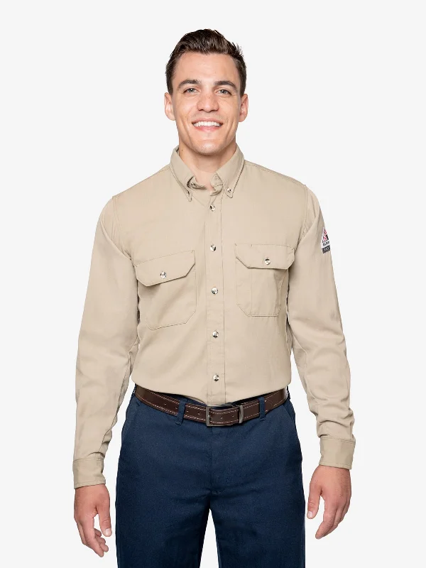 Men's Thermal - Lined Casual Shirts in Black for Added Warmth in Cold WeatherInsect Shield Men's 7 oz. Tecasafe® Flame Resistant Uniform Shirt