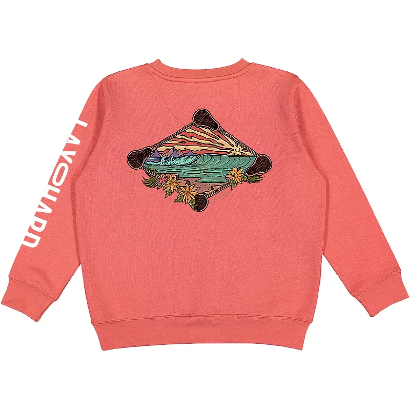 Men's Long - Line Oversized Casual Shirts in Dark Gray for a Relaxed and Modern LookGirls Beach Lacrosse Crew Fleece - Pink