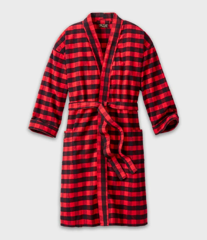 Men's Tailored Fit Checkered Casual Shirts in Multicolor for a Smart - Casual EnsembleFlannel Robe - Red Buffalo Men's Tailored Fit Checkered Casual Shirts in Multicolor for a Smart - Casual EnsembleFlannel Robe - Red Buffalo