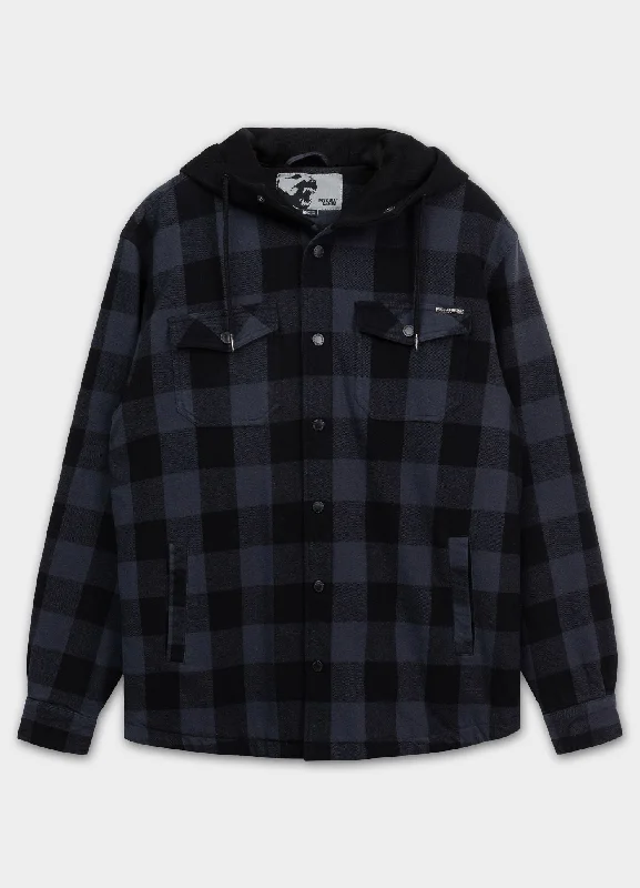 Men's Tailored Fit Checkered Casual Shirts in Multicolor for a Smart - Casual EnsembleHooded Padded Flannel Shirt Pioneer Men's Tailored Fit Checkered Casual Shirts in Multicolor for a Smart - Casual EnsembleHooded Padded Flannel Shirt Pioneer
