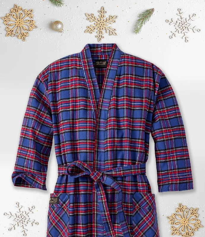 Men's Wrinkle - Resistant Polyester Blend Casual Shirts for Easy Travel and MaintenanceFlannel Robe - Hepburn Men's Wrinkle - Resistant Polyester Blend Casual Shirts for Easy Travel and MaintenanceFlannel Robe - Hepburn