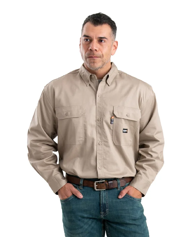 Men's Long - Line Oversized Casual Shirts in Dark Gray for a Relaxed and Modern LookBerne Apparel Mens Flame Resistant Button Down Work Khaki Cotton Blend L/S Shirt Men's Long - Line Oversized Casual Shirts in Dark Gray for a Relaxed and Modern LookBerne Apparel Mens Flame Resistant Button Down Work Khaki Cotton Blend L/S Shirt