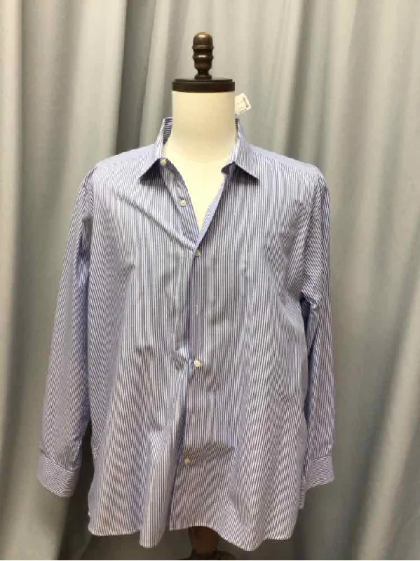 Men's Long - Line Oversized Casual Shirts in Dark Gray for a Relaxed and Modern LookSIZE X LARGE DOCKERS Men's SHIRTS
