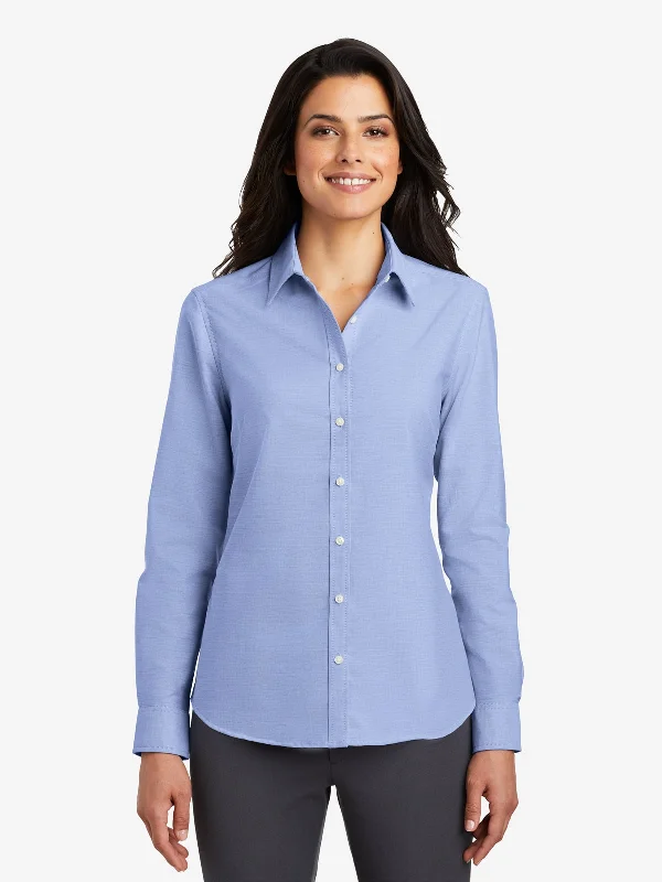 Men's Distressed Denim Casual Shirts with Frayed Edges for a Trendy and Rugged LookInsect Shield Women's Wrinkle Resistant Oxford Shirt