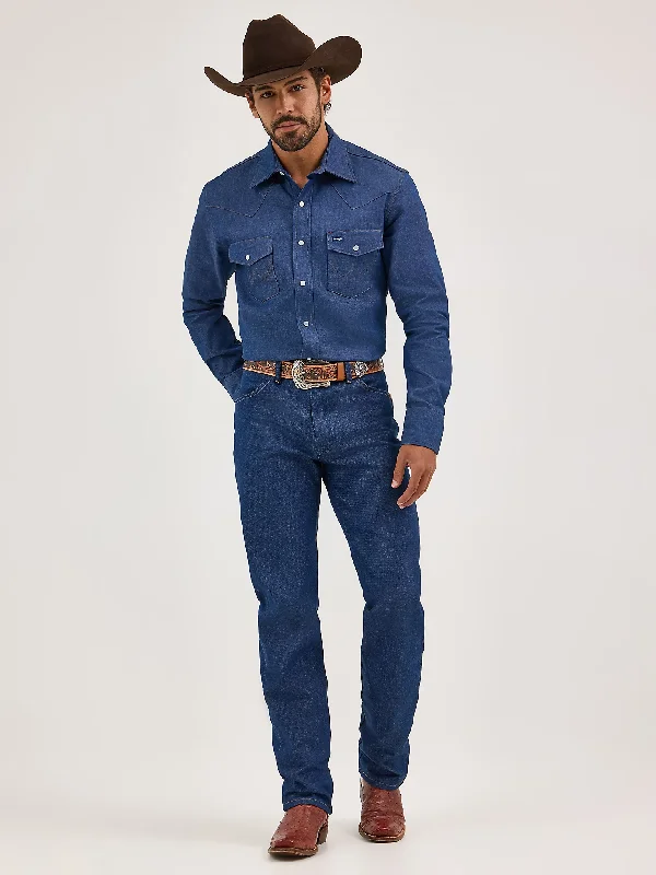 Men's Button - Down Oxford Casual Shirts in Crisp White for a Classic and Versatile StyleMen's Wrangler Rigid Cowboy Cut Original Fit Jean #13MWZ Men's Button - Down Oxford Casual Shirts in Crisp White for a Classic and Versatile StyleMen's Wrangler Rigid Cowboy Cut Original Fit Jean #13MWZ