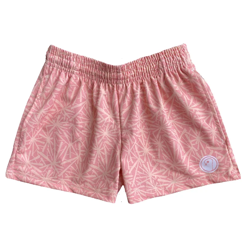 Men's Long - Line Oversized Casual Shirts in Dark Gray for a Relaxed and Modern LookGirls Lacrosse Burst Shorts - Peach