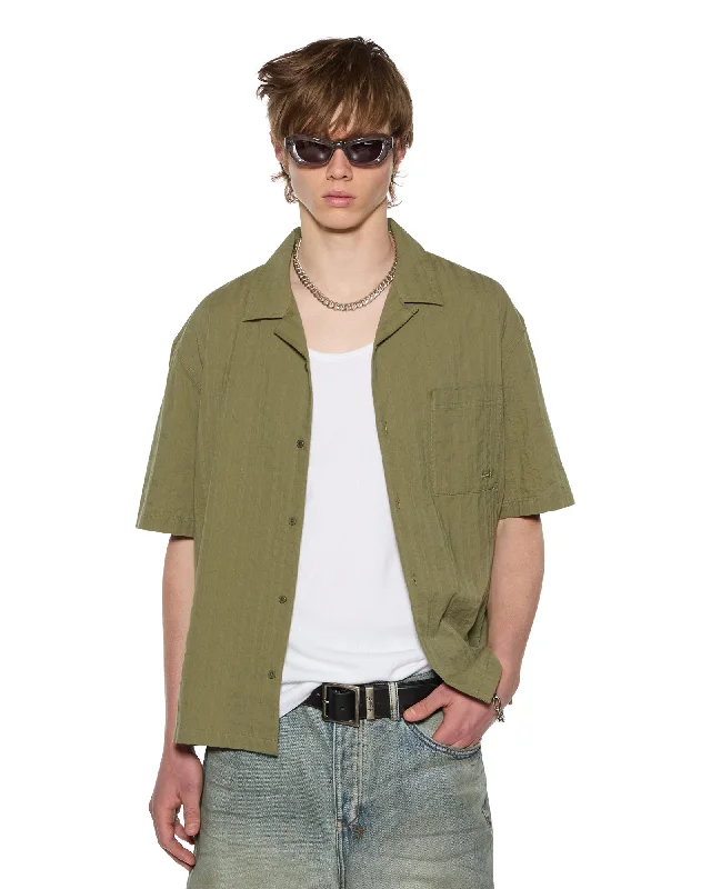 Men's Thermal - Lined Casual Shirts in Black for Added Warmth in Cold Weather1999 DINER SS SHIRT KHAKI Men's Thermal - Lined Casual Shirts in Black for Added Warmth in Cold Weather1999 DINER SS SHIRT KHAKI