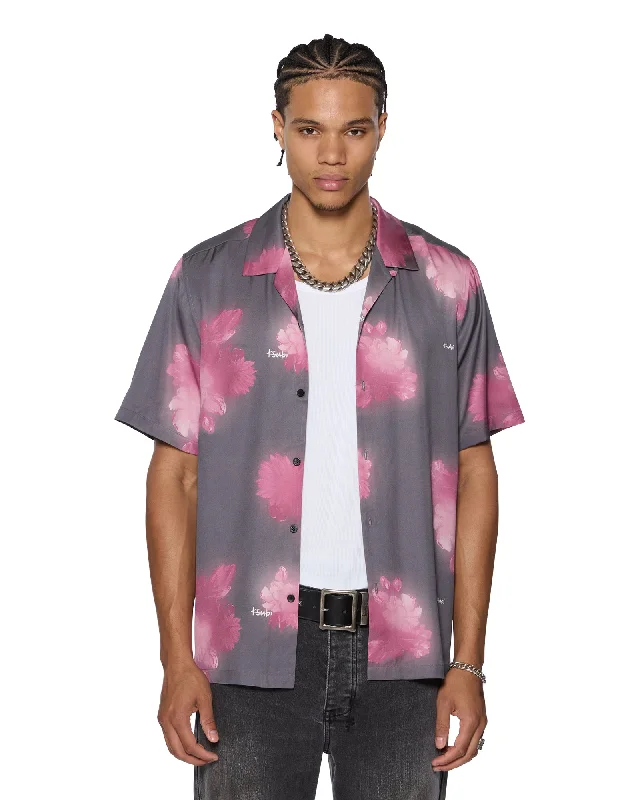 Men's Organic Cotton Casual Shirts with a Soft Handfeel for Everyday ComfortCURSED RESORT SS SHIRT BLACK Men's Organic Cotton Casual Shirts with a Soft Handfeel for Everyday ComfortCURSED RESORT SS SHIRT BLACK