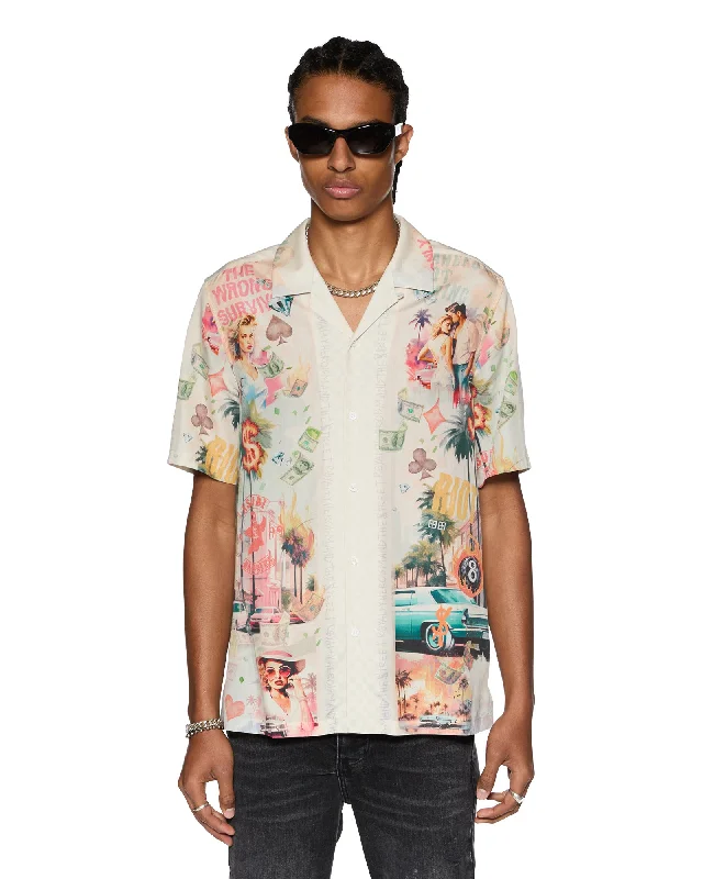 Men's Slim - Fit Printed Floral Casual Shirts in Pastel Colors for a Spring - Inspired VibeWORLD ORDER RESORT SS SHIRT MULTI Men's Slim - Fit Printed Floral Casual Shirts in Pastel Colors for a Spring - Inspired VibeWORLD ORDER RESORT SS SHIRT MULTI