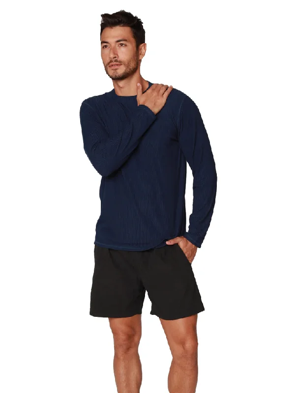Men's Thermal - Lined Casual Shirts in Black for Added Warmth in Cold WeatherMen's Long Sleeve Loose Fit Navy Crew Neck Shirt Men's Thermal - Lined Casual Shirts in Black for Added Warmth in Cold WeatherMen's Long Sleeve Loose Fit Navy Crew Neck Shirt