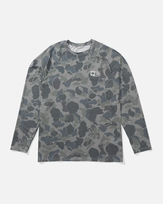 Men's Stretch - Fabric Casual Shirts in Navy Blue for a Comfortable and Flexible FitMariner Ls Tech Tee - Sand Camo