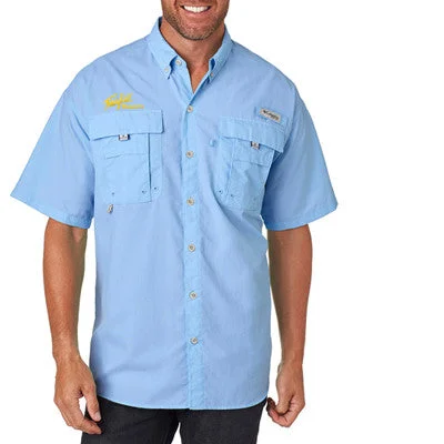 Men's Wrinkle - Resistant Polyester Blend Casual Shirts for Easy Travel and MaintenanceColumbia Men's Bahama Short-Sleeve Shirt Men's Wrinkle - Resistant Polyester Blend Casual Shirts for Easy Travel and MaintenanceColumbia Men's Bahama Short-Sleeve Shirt