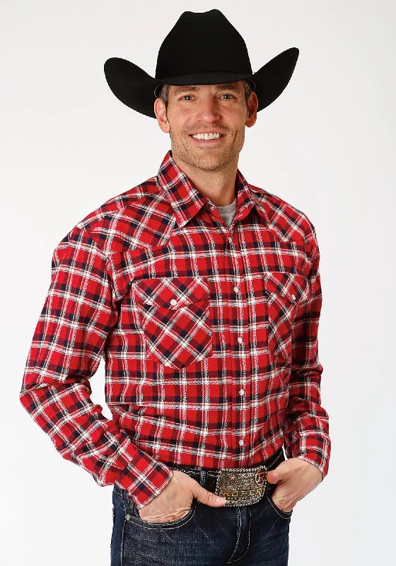 Men's Slim - Fit Printed Floral Casual Shirts in Pastel Colors for a Spring - Inspired VibeRoper Mens Red/Navy 100% Cotton Plaid Flannel L/S Tall Shirt Men's Slim - Fit Printed Floral Casual Shirts in Pastel Colors for a Spring - Inspired VibeRoper Mens Red/Navy 100% Cotton Plaid Flannel L/S Tall Shirt
