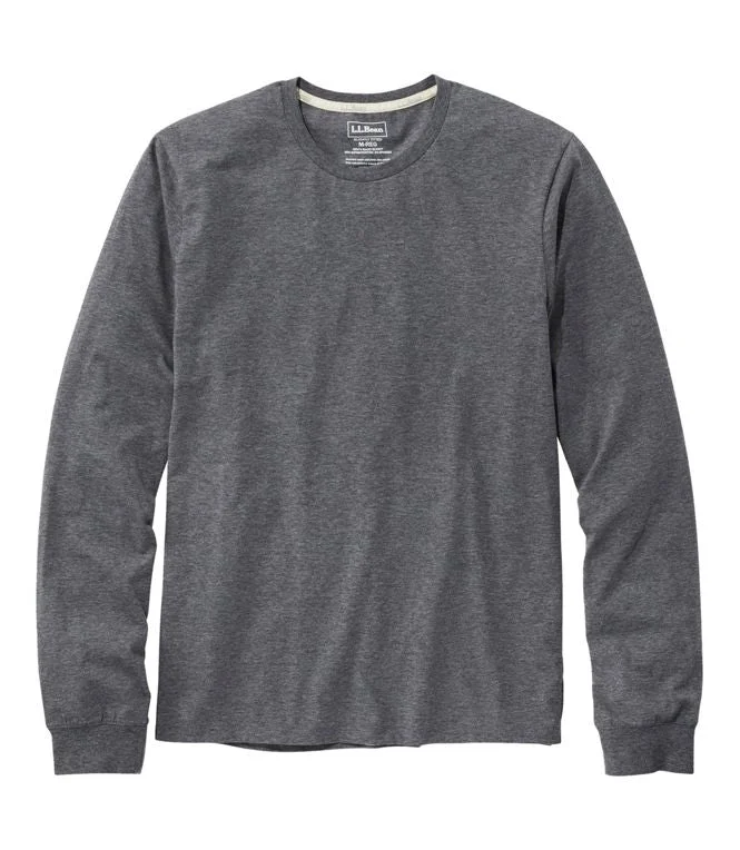 Men's Shearling - Lined Collar Casual Shirts in Brown for a Rustic and Warm AppealComfort Stretch Pima Long Sleeve Tee Shirt Men's Regular
