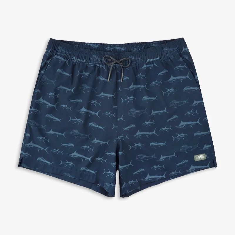 Men's Button - Down Oxford Casual Shirts in Crisp White for a Classic and Versatile StyleStrike Swim Shorts | Deep Navy