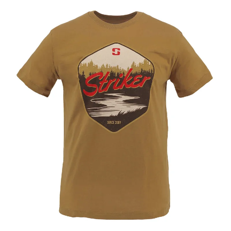 Men's Organic Cotton Casual Shirts with a Soft Handfeel for Everyday ComfortRiver Tee - Amber