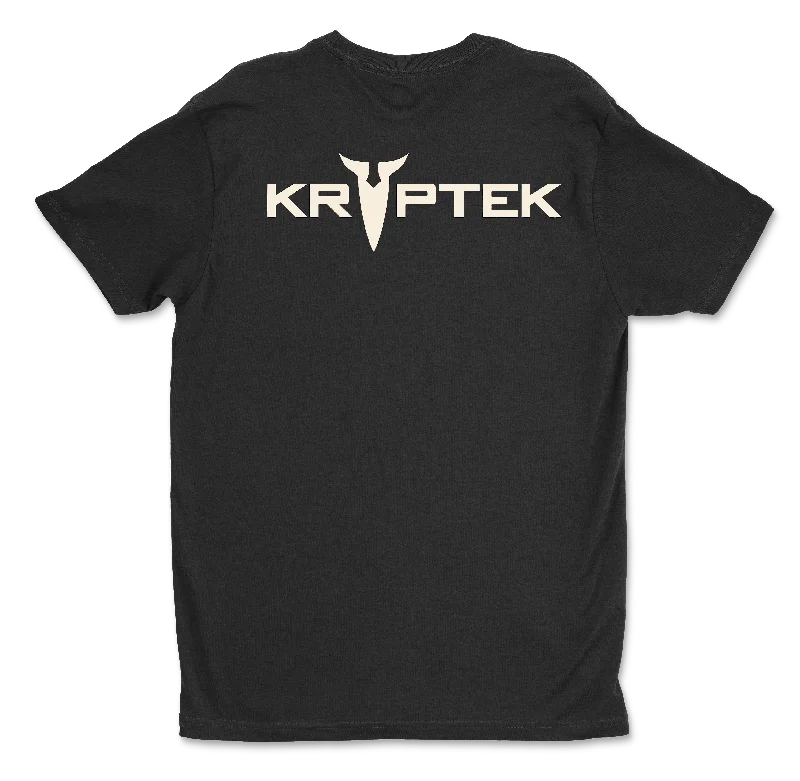 Plus Size Men's Striped Chambray Casual Shirts with a Spread Collar for a Preppy AppearanceKryptek Warrior Ethos Tee