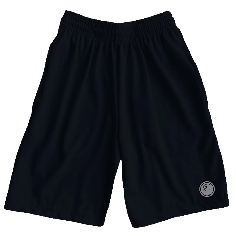 Men's Two - Tone Contrast Panel Casual Shirts in White and Navy for a Stylish and Eye - Catching DesignMens Lacrosse Shorts - Black