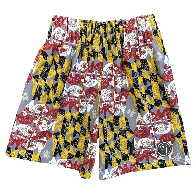 Men's Short - Sleeve Linen Casual Shirts in Light Khaki for a Breathable Summer OptionBoys Maryland Flag Lacrosse Shorts