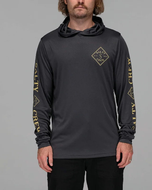 Men's Sustainable Recycled Material Casual Shirts for Eco - Conscious ConsumersTippet Hood Sunshirt - Charcoal Men's Sustainable Recycled Material Casual Shirts for Eco - Conscious ConsumersTippet Hood Sunshirt - Charcoal