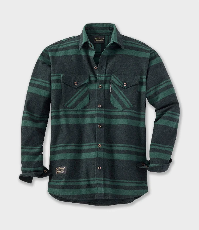Men's Graphic - Printed Casual Shirts with Pop - Culture References for a Fun and Stylish LookMen's Classic Flannel Shirt - Mansfield Stripe Green Men's Graphic - Printed Casual Shirts with Pop - Culture References for a Fun and Stylish LookMen's Classic Flannel Shirt - Mansfield Stripe Green