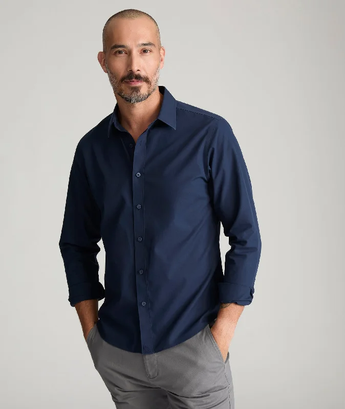 Men's Button - Down Oxford Casual Shirts in Crisp White for a Classic and Versatile StyleWrinkle-Free Castello Shirt
