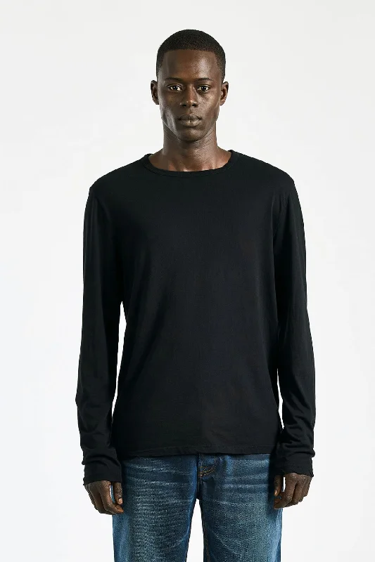 Men's Sustainable Recycled Material Casual Shirts for Eco - Conscious ConsumersClassic Crew Long Sleeve Shirt