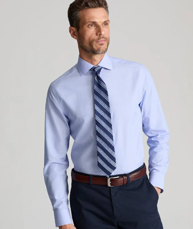 Men's Two - Tone Contrast Panel Casual Shirts in White and Navy for a Stylish and Eye - Catching DesignWrinkle-Free Dress Shirt Men's Two - Tone Contrast Panel Casual Shirts in White and Navy for a Stylish and Eye - Catching DesignWrinkle-Free Dress Shirt