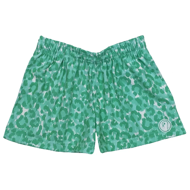 Men's Short - Sleeve Linen Casual Shirts in Light Khaki for a Breathable Summer OptionGirls Leopard Lacrosse Shorts - Green