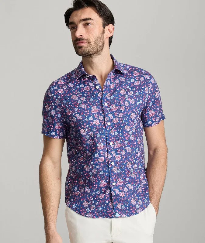 Men's Embroidered Detail Casual Shirts in Beige for a Touch of EleganceLinen Short-Sleeve Scott Shirt Men's Embroidered Detail Casual Shirts in Beige for a Touch of EleganceLinen Short-Sleeve Scott Shirt