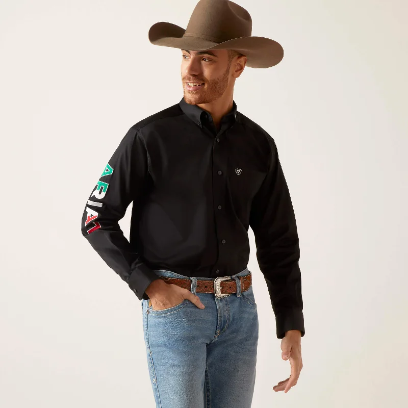 Men's Graphic - Printed Casual Shirts with Pop - Culture References for a Fun and Stylish LookMen's Ariat Team Logo Twill Classic Fit Button Down Shirt #10038500X