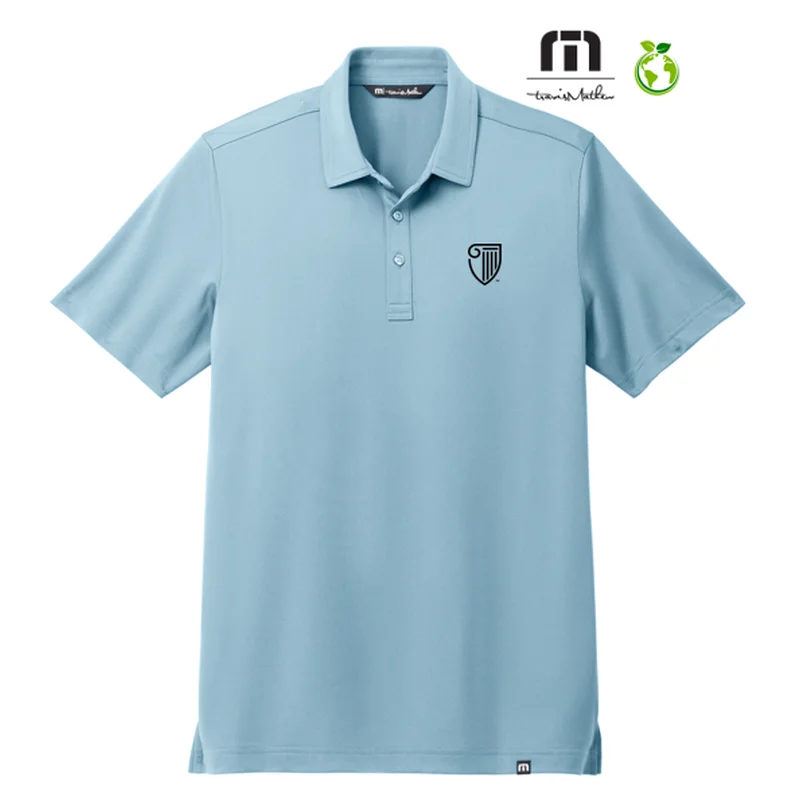 Men's Embroidered Detail Casual Shirts in Beige for a Touch of EleganceSTRAYER TravisMathew Cabana Solid Polo - Light Denim Blue Men's Embroidered Detail Casual Shirts in Beige for a Touch of EleganceSTRAYER TravisMathew Cabana Solid Polo - Light Denim Blue