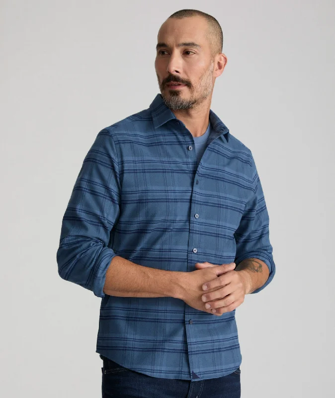 Men's Embroidered Detail Casual Shirts in Beige for a Touch of ElegancePerformance Flannel Donnelly Shirt