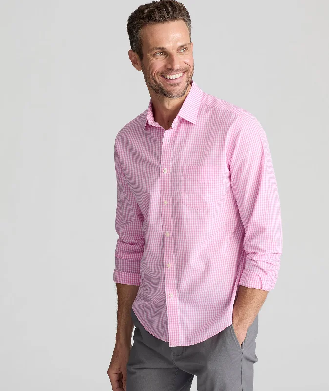 Men's Stretch - Fabric Casual Shirts in Navy Blue for a Comfortable and Flexible FitItalian Wrinkle-Free Barclay Shirt Men's Stretch - Fabric Casual Shirts in Navy Blue for a Comfortable and Flexible FitItalian Wrinkle-Free Barclay Shirt