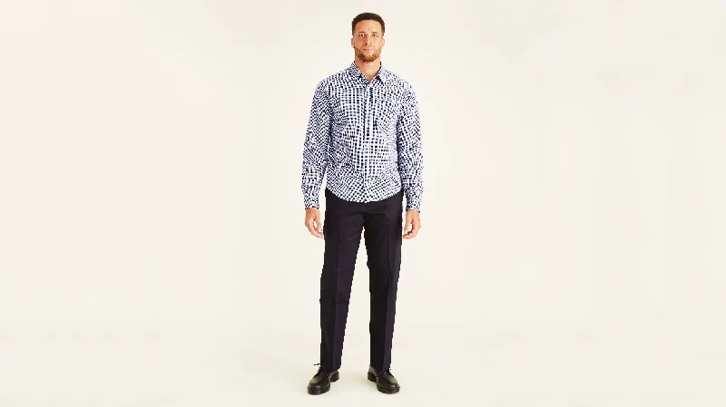 Men's Retro - Style Hawaiian Print Casual Shirts in Bold Patterns for a Tropical VacationSignature Khakis, Classic Fit (Big and Tall)
