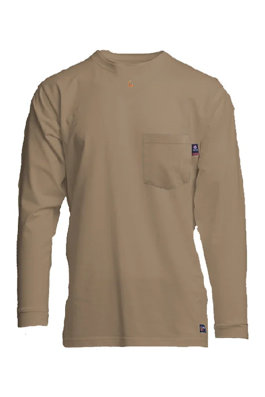 Men's Sustainable Recycled Material Casual Shirts for Eco - Conscious ConsumersFR Pocket T-Shirt | 6oz. 93/7 Knit | Khaki