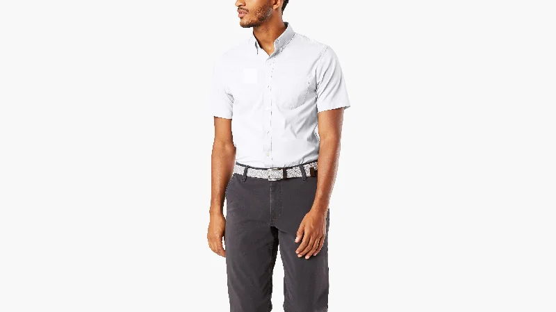 Men's Long - Line Oversized Casual Shirts in Dark Gray for a Relaxed and Modern LookSignature Comfort Flex Shirt, Classic Fit Men's Long - Line Oversized Casual Shirts in Dark Gray for a Relaxed and Modern LookSignature Comfort Flex Shirt, Classic Fit