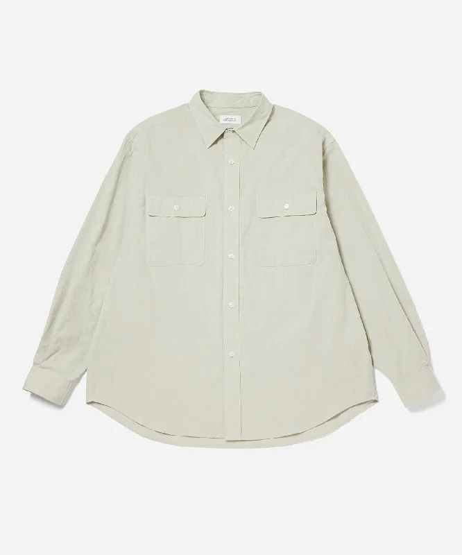 Men's Distressed Denim Casual Shirts with Frayed Edges for a Trendy and Rugged LookChambray Work Shirt