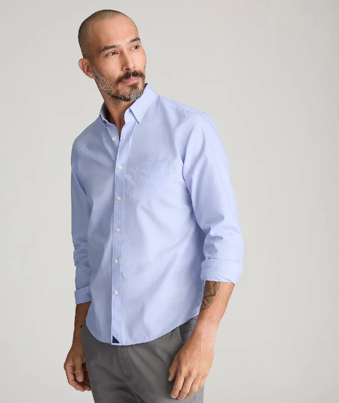 Men's Short - Sleeve Linen Casual Shirts in Light Khaki for a Breathable Summer OptionWrinkle-Free Hillside Select Shirt