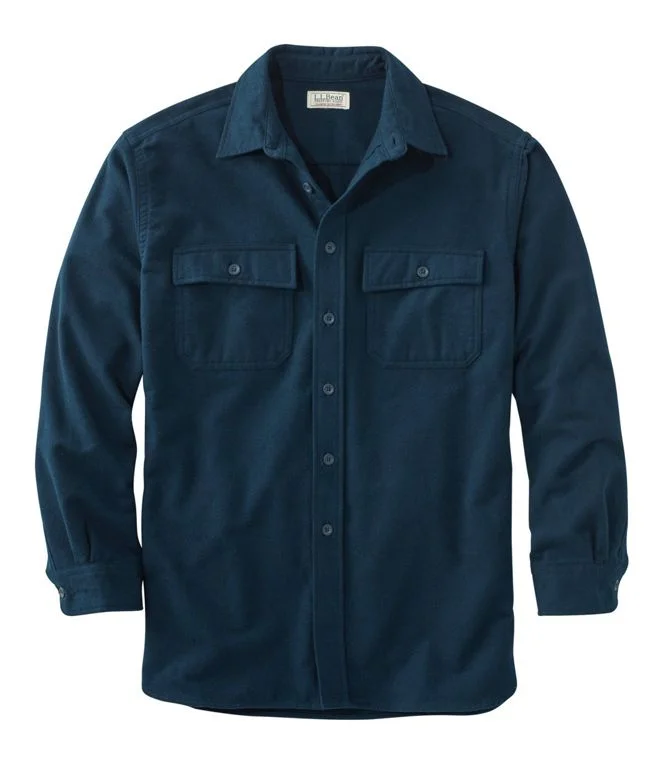 Plus Size Men's Plaid Flannel Casual Shirts in Earth Tones for a Cozy Fall OutfitChamois Shirt Slightly Fitted Men's Regular