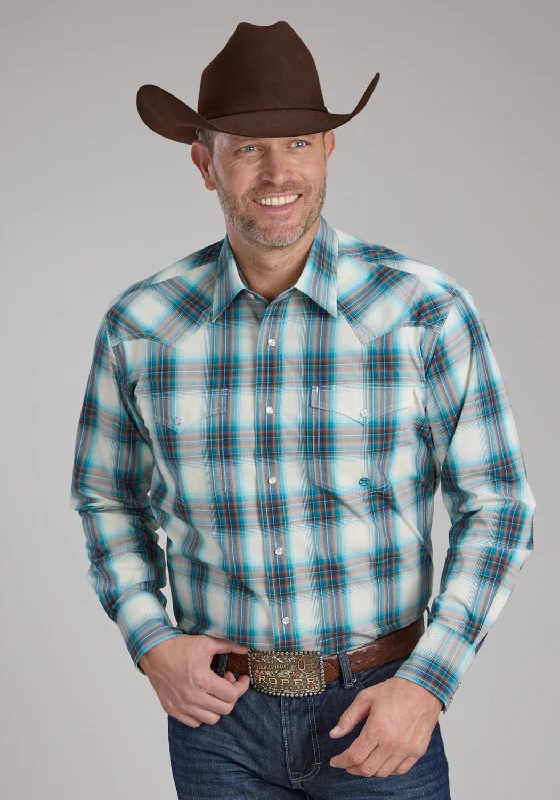 Plus Size Men's Plaid Flannel Casual Shirts in Earth Tones for a Cozy Fall OutfitRoper Mens 2245 Taos Ombre Plaid Brown 100% Cotton L/S Shirt Plus Size Men's Plaid Flannel Casual Shirts in Earth Tones for a Cozy Fall OutfitRoper Mens 2245 Taos Ombre Plaid Brown 100% Cotton L/S Shirt
