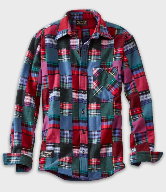 Men's Moisture - Wicking Performance Fabric Casual Shirts for Outdoor ActivitiesFitted Flannel Shacket - Patchwork Men's Moisture - Wicking Performance Fabric Casual Shirts for Outdoor ActivitiesFitted Flannel Shacket - Patchwork