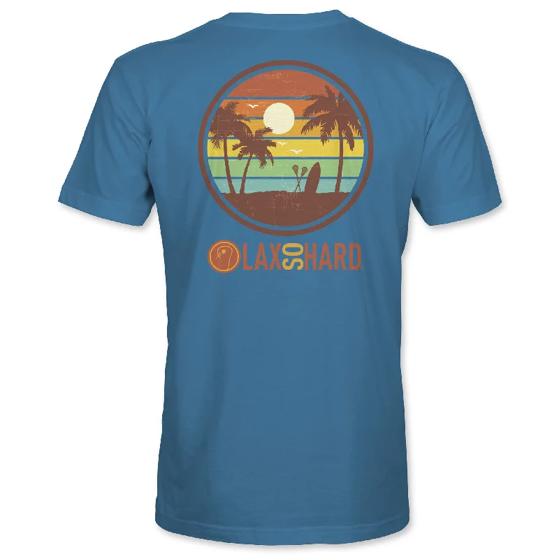 Men's Wrinkle - Resistant Polyester Blend Casual Shirts for Easy Travel and MaintenanceBoys Beach LAX T-Shirt - Turquoise