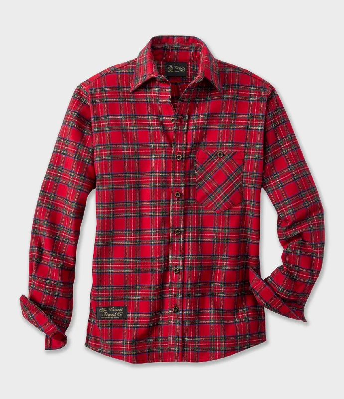 Men's Linen Blend Casual Shirts with Roll - Up Sleeves for a Summer Beach LookFitted Flannel Shirt - Royal Stewart Men's Linen Blend Casual Shirts with Roll - Up Sleeves for a Summer Beach LookFitted Flannel Shirt - Royal Stewart