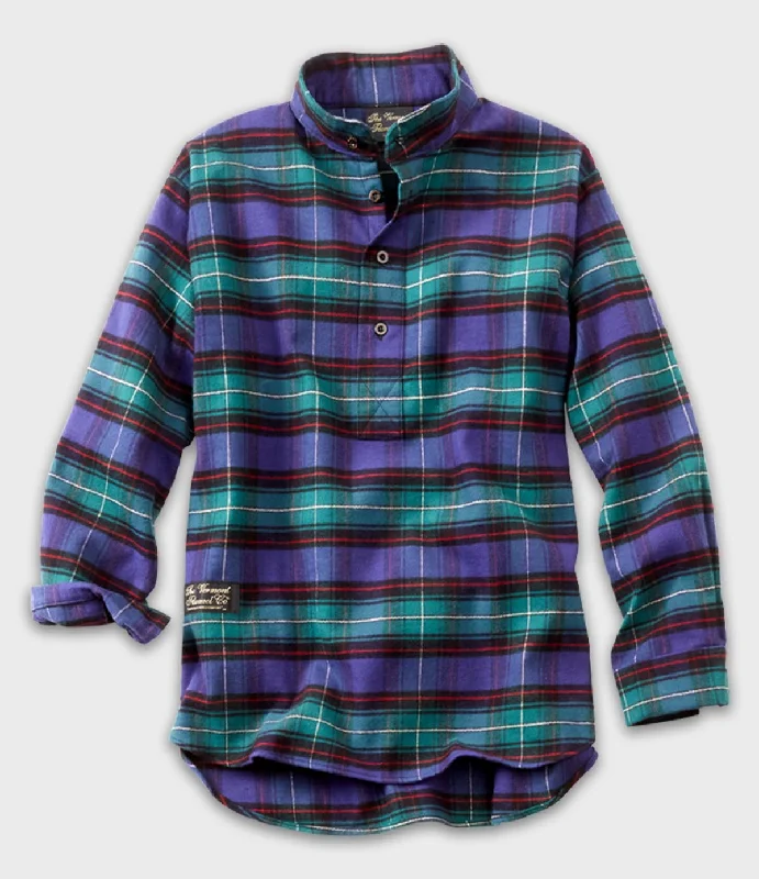 Men's Distressed Denim Casual Shirts with Frayed Edges for a Trendy and Rugged LookHenley Flannel Shirt - Vermont Men's Distressed Denim Casual Shirts with Frayed Edges for a Trendy and Rugged LookHenley Flannel Shirt - Vermont