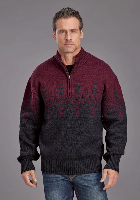 Men's Retro - Style Hawaiian Print Casual Shirts in Bold Patterns for a Tropical VacationStetson Mens Woven Aztec Red/Gray Cotton Blend 1/4 Zip Sweater Men's Retro - Style Hawaiian Print Casual Shirts in Bold Patterns for a Tropical VacationStetson Mens Woven Aztec Red/Gray Cotton Blend 1/4 Zip Sweater