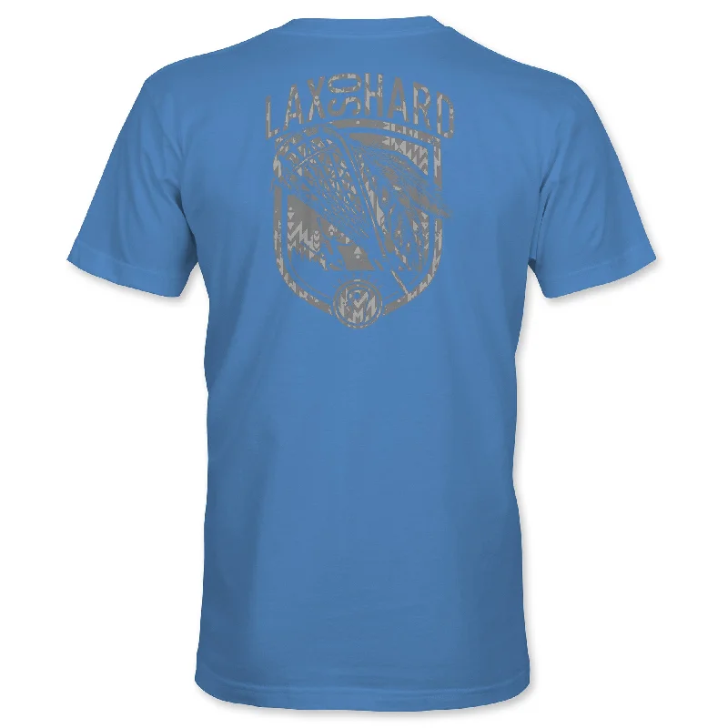 Men's Thermal - Lined Casual Shirts in Black for Added Warmth in Cold WeatherBoys Lacrosse Native T-Shirt - Turquoise Blue
